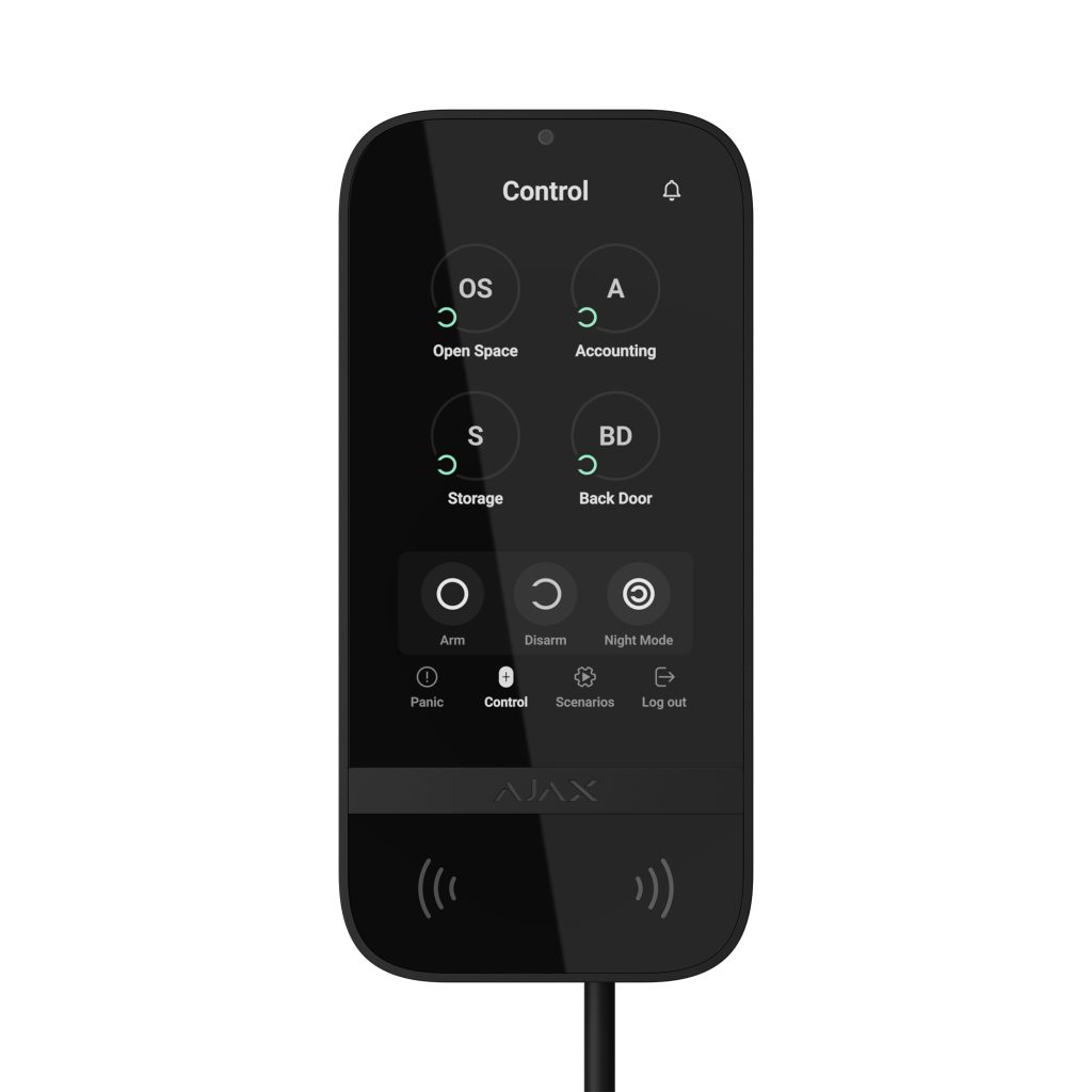 Ajax Superior KeyPad TouchScreen Fibra, Black (81719)