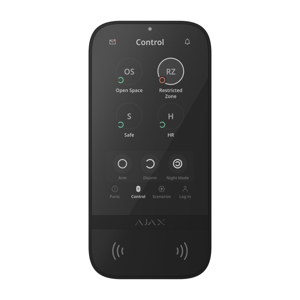 Ajax Superior KeyPad TouchScreen G3 Jeweller, Black (149673)