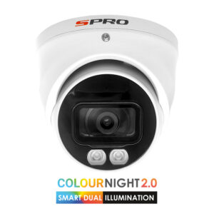 SPRO 6MP IP Turret with COLOUR NIGHT 2.0 and Built-In Mic