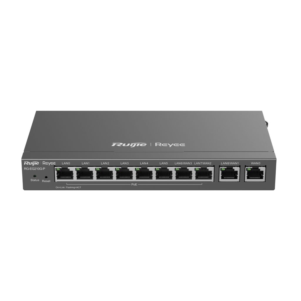Ruijie Reyee 10-Port Gigabit Cloud Managed PoE Router (RG-EG210G-P)