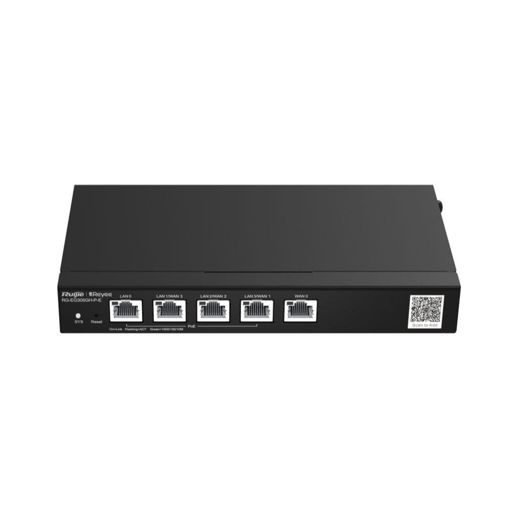 Ruijie Reyee 5-Port High-Performance Cloud Managed PoE Office Router (RG-EG305GH-P-E)