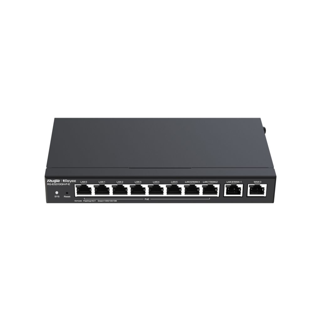 Ruijie Reyee 10-Port High-Performance Cloud Managed PoE Office Router (RG-EG310GH-P-E)