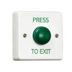 RGL Standard White Plastic & Green Dome Button,4 Amp Load,Internal Only,Includes Back B (EBGB01P/PTE/W)