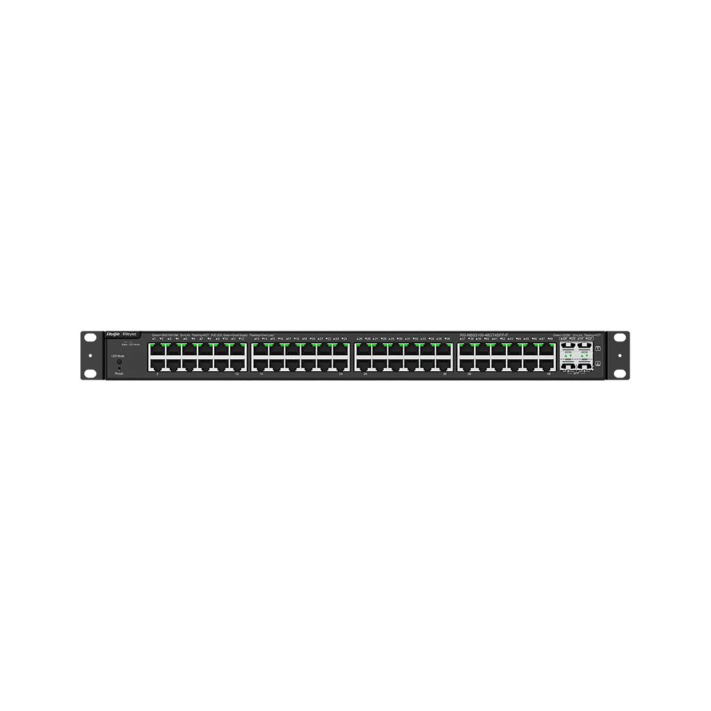 Ruijie Reyee 48 Port L2 PoE 370w Gigabit Managed Rackmount Switch (RG-NBS3100-48GT4SFP-P)