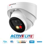 SPRO 8MP IP Turret Active Deterrence LITE with COLOUR NIGHT 2.0, Built-In Microphone and Speaker