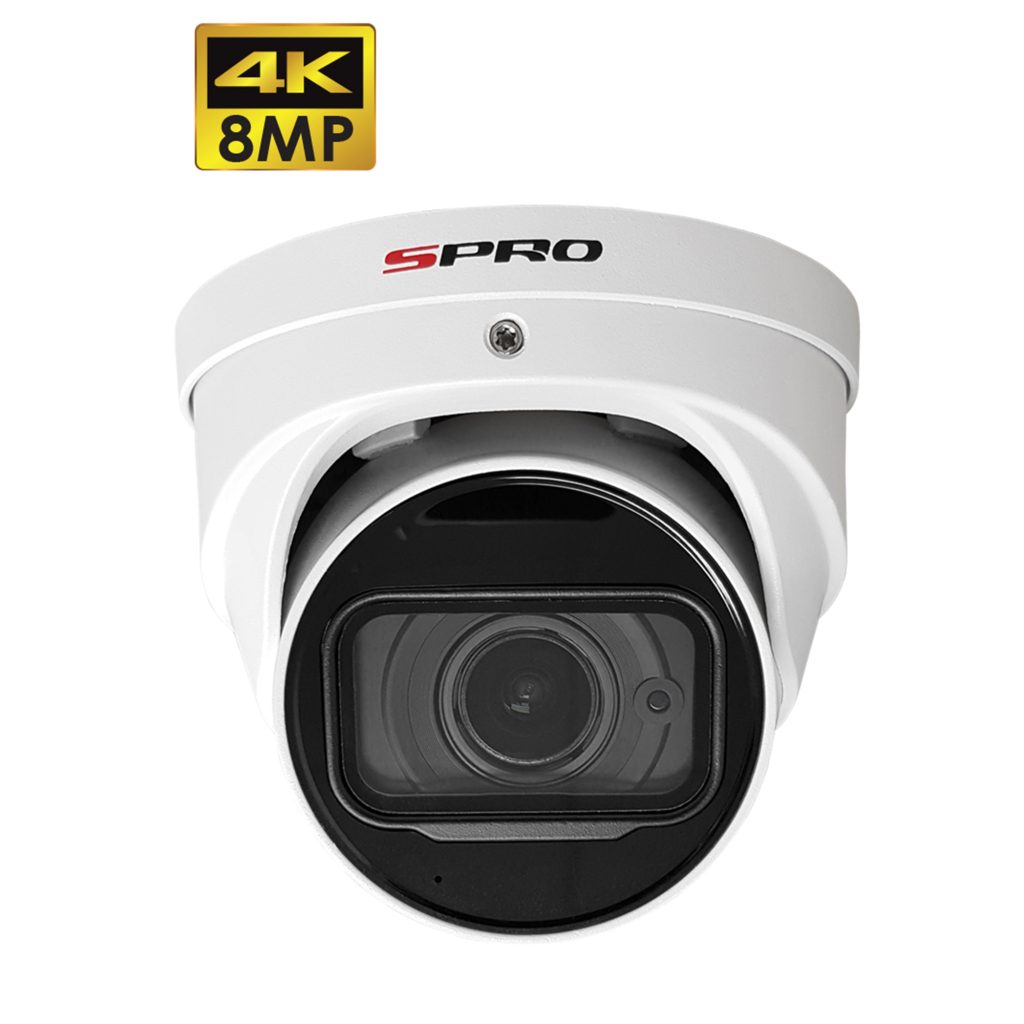 SPRO 8MP HDCVI Fixed Lens Turret With Built-In Microphone